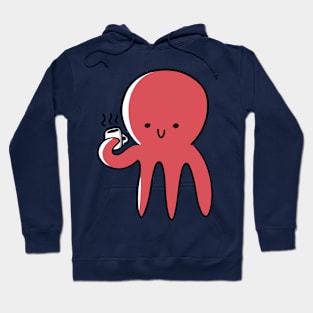 Cute Octopus with Cup Hoodie